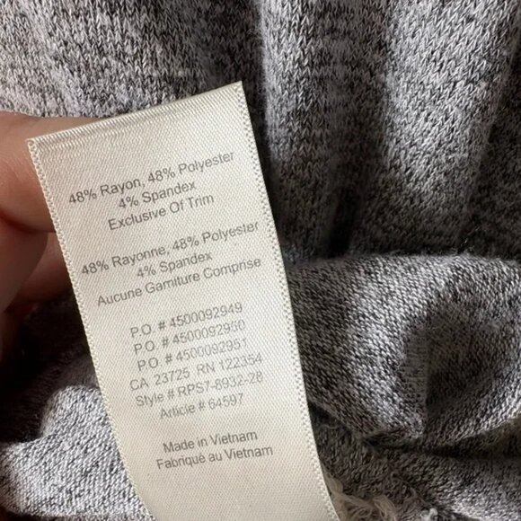 Wilfred Free Dress Marcoux Dress Jersey T-Shirt Dress With Pockets Gray Size XXS - Picture 2 of 8